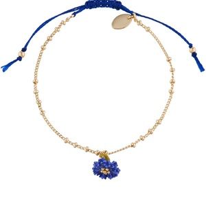 Les Nereides Blue flower bracelet